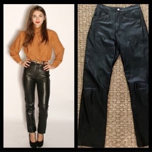 High waisted Wilsons leather pants